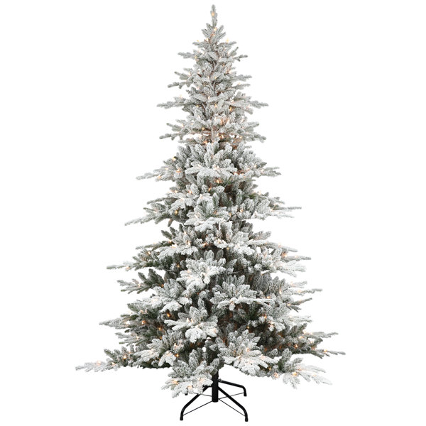 7.5' Artificial Pine Christmas Tree with Clear Lights & Reviews Joss